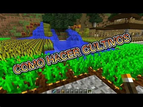 Como Hacer Cultivos En Minecraft Youtube