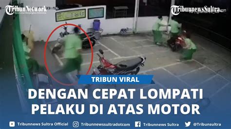 Viral 4 Santri Gagalkan Pencurian Motor Di Parkiran Terjadi Tarik