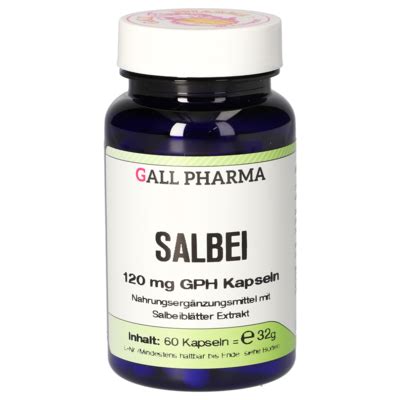 Salbei Mg Gph Kapseln Gall Pharma Gmbh Online Shop