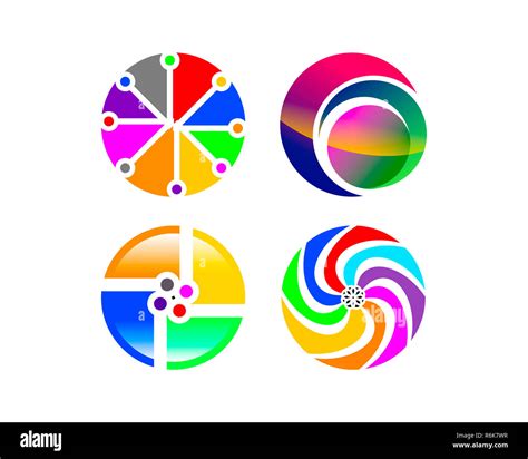 abstract circle logo Stock Photo - Alamy