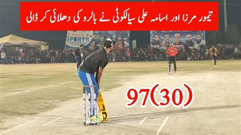 Runs 97 Balls 30 Taimoor Mirza Vs Fahad Mian Chanu Usama Ali