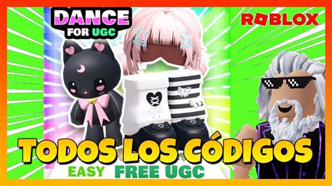 2 CÓDIGOS TODOS los CÓDIGOS activos de DANCE FOR UGCRoblox 2024