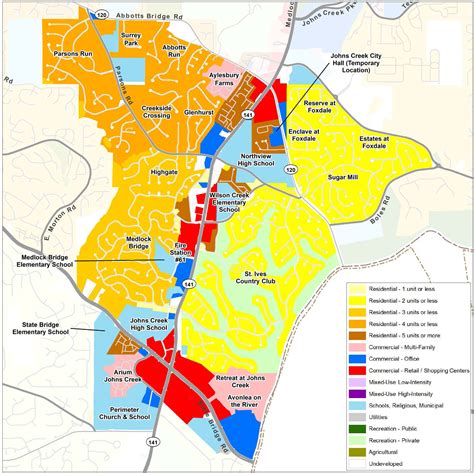 Medlock: Current Land Use Map – Living in Johns Creek GA