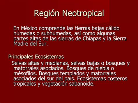 Regiones Biogeograficas De Mexico Ppt