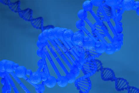 D Rendering Of Dna Deoxyribonucleic Acid Structure D Illustration