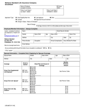 Fillable Online Campbell Enrollment Form Campbell University