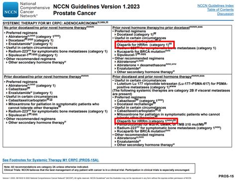 最新版nccn前列腺癌指南靶向药解读（二）前列腺癌奥拉帕利靶向指南 健康界