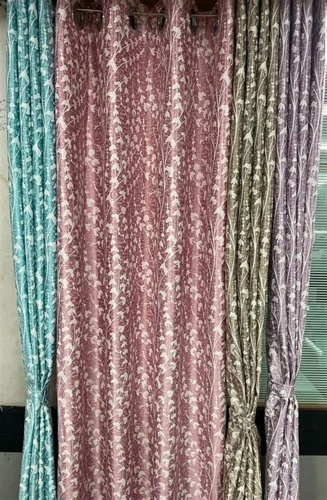 Polyester Heavy Knitted Printed Curtain For Door Size 7 Feet At Rs