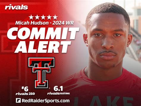 Texas Tech Makes Major Splash Lands Five Star Micah Hudson Rivals