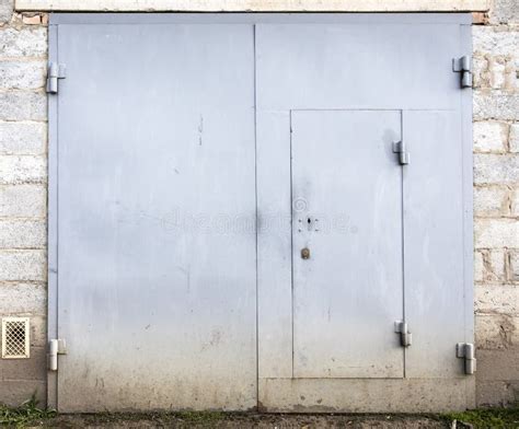 Old Metal Warehouse Door Stock Photo Image Of Metallic 70352120