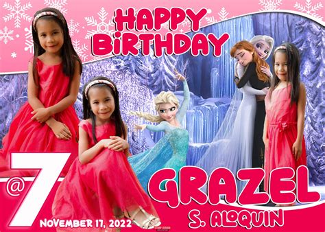 X Th Birthday Grazel Aloquin Frozen Theme