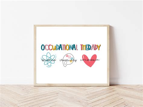 Occupational Therapy Digital Wall Art Occupational Therapy Etsy