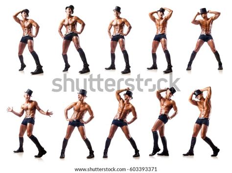 Nude Dancer Isolated On White Stock Photo 603393371 Shutterstock