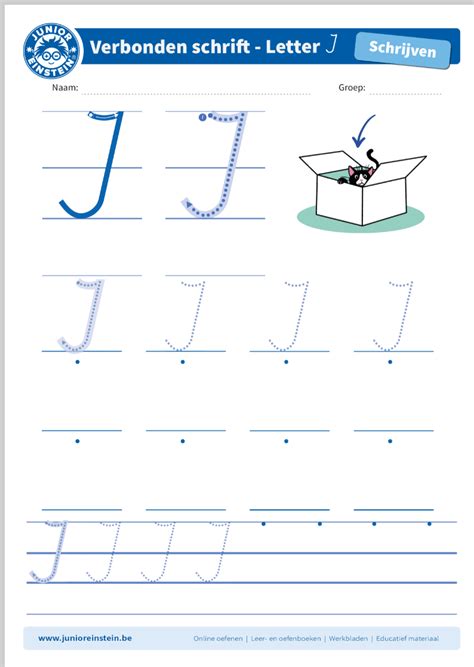 Werkblad Letter I Tussen Schrijflijn