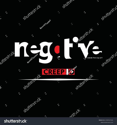 Illustration Vector Graphic Lettering Negative Creep Stock Vector (Royalty Free) 2192527141 ...