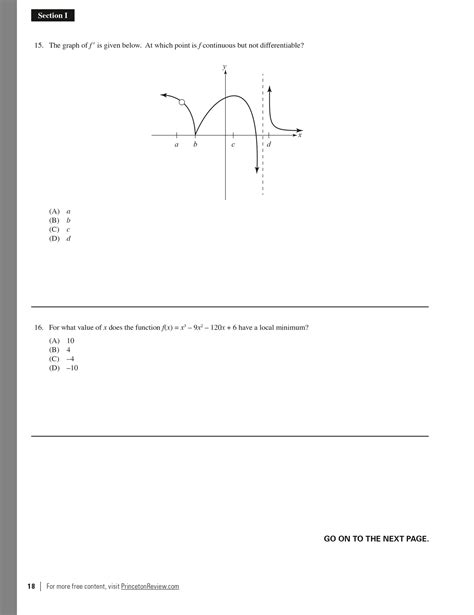 Extended Ebook Content For Cracking The Ap Calculus Ab Exam