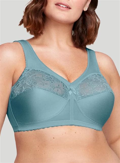 Glamorise Magic Lift Full Figure Support Bra Glacier Debras