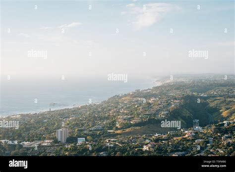 View from Mount Soledad, in La Jolla, San Diego, California Stock Photo ...