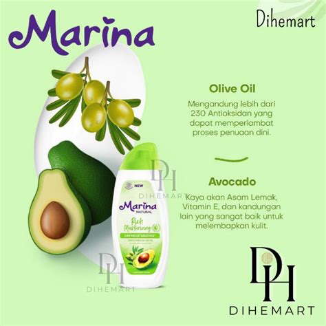 Jual Marina Natural Hand Body Antibacterial 95ml Shopee Indonesia