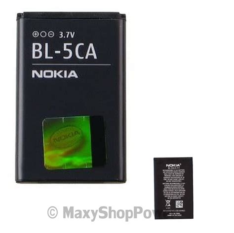 NOKIA BATTERIA LITIO ORIGINALE BL 5CA BULK PER 1110 1112 1200 1209 1208