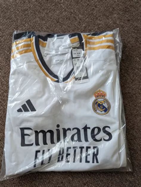 Adidas Real Madrid Home Jersey Brand New Size M Picclick Uk