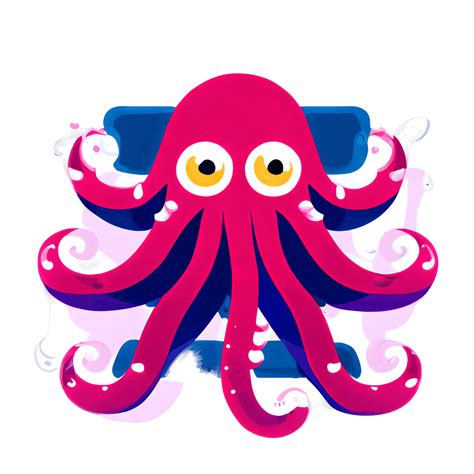 Octopus 8k Hyper Realistic Centred Cartoon Style Graphic · Creative Fabrica