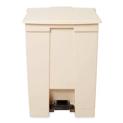 Rubbermaid Commercial Products 18 Gal Beige Fire Safe Step On Trash