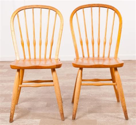 Sold Price Oak Bow Back Windsor Chairs Group April 6 0117 700 Am Edt