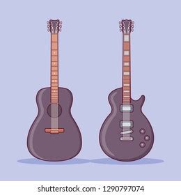 Vector Guitars Set Stock Vector Royalty Free