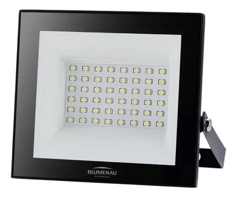 Refletor Holofote Led W Luz Branca K Ip Blumenau Carca A Preto