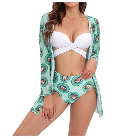 Tponi Two Piece Womens Swimsuits Women Swimsuit Clearance Long Sleeve