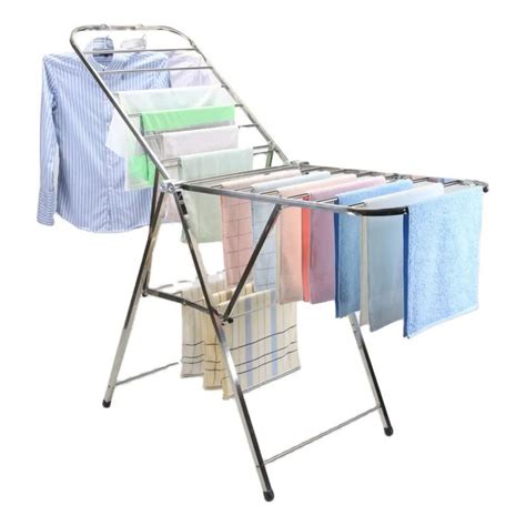 Varal De Chão Resistente - Varal Inox Dobrável de Chão Portátil Resistente Leve - Aguenta até 40 ...