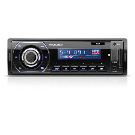 Som Automotivo Multilaser Talk R Dio Fm Bluetooth Entradas Usb Sd E