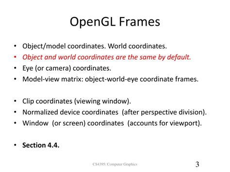 Ppt Opengl Transformations Powerpoint Presentation Free Download