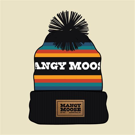 Mangy Moose Beanie With Pom