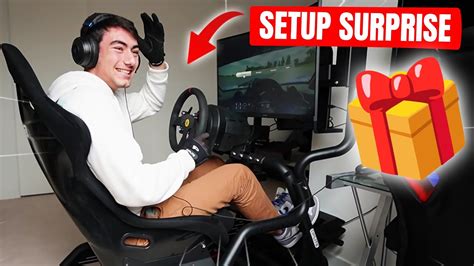 J Offre Un Setup Sim Racing Un Abonn Il Avait Les Larmes Aux Yeux