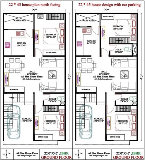 22 X 45 House Plan Top 2 22 By 45 House Plan 2245 House Plan 2bhk