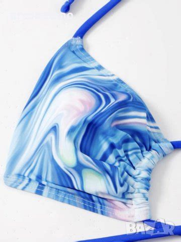 Дамски бански костюм Tie Dye Cross Bikini 023 в Бански костюми в гр