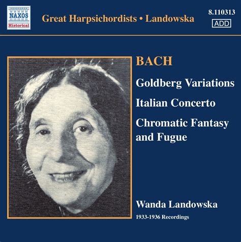 Goldberg Variationen Landowska Wanda Bach Johann Sebastian Amazon