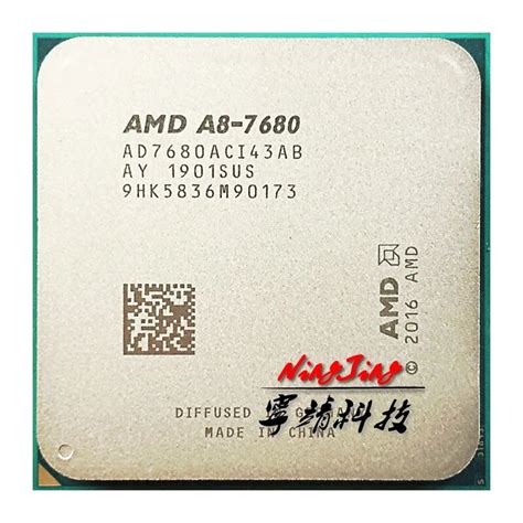 Amd A8 Series A8 7680 A8 7680 3 5ghz Quad Core Quad Thread Cpu Processor Ad7680aci43ab 45w