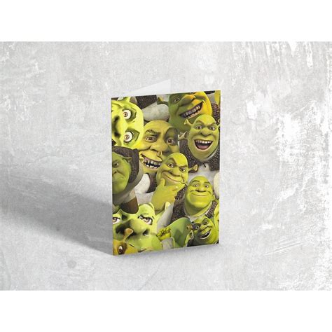 Shrek Card Shrek Greeting Card Etsy