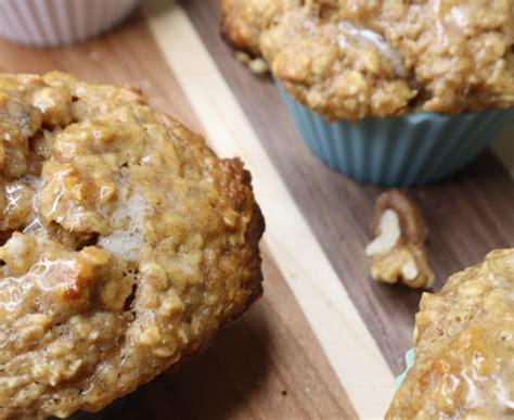 Almond Butter Banana Oat Muffins