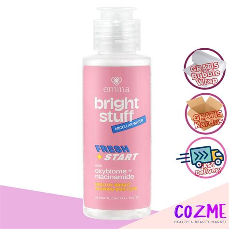 Jual Emina Micellar Water Drop Cleanser Bright Stuff Ml Shopee