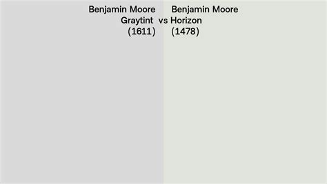 Benjamin Moore Graytint Vs Horizon Side By Side Comparison