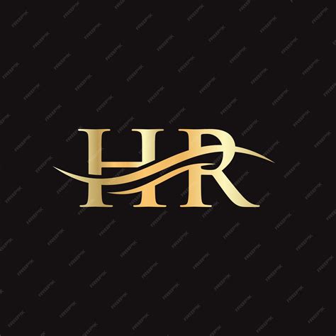 Premium Vector Hr Logo Design Initial Hr Letter Logo Design