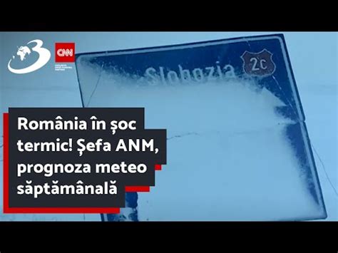 România în șoc termic Șefa ANM prognoza meteo săptămânală Când vin