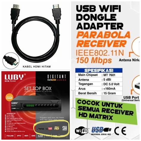 Jual Luby Set Top Box Dvbt C Receiver Tv Stb Digital Dvb T Dvbt