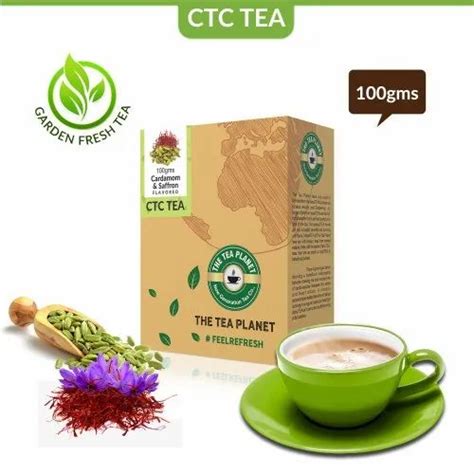 The Tea Planet Cardamom Saffron Chai With Milk 100gm 200gm 400gm 1