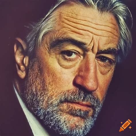 Closeup Portrait Of Robert De Niro On Craiyon