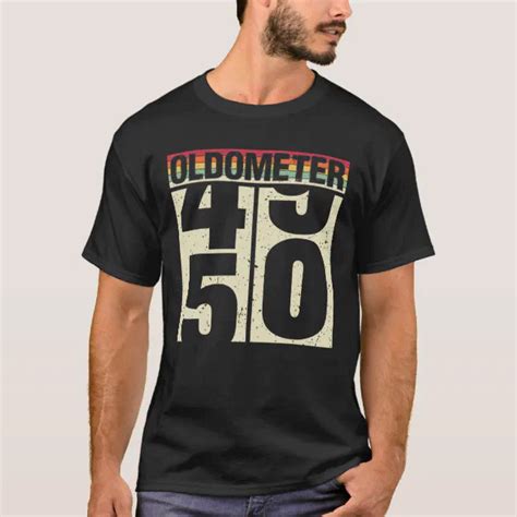 Vintage Oldometer 50 Years Old 50th Birthday Men W T Shirt Zazzle